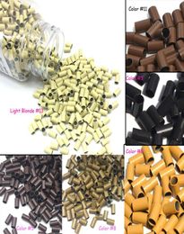 Micro anillo Loop Link Beads cuentas de cobre rectas herramientas de extensión de cabello de plumas 34x30x60mm 1000 piezas por lote bag4383296