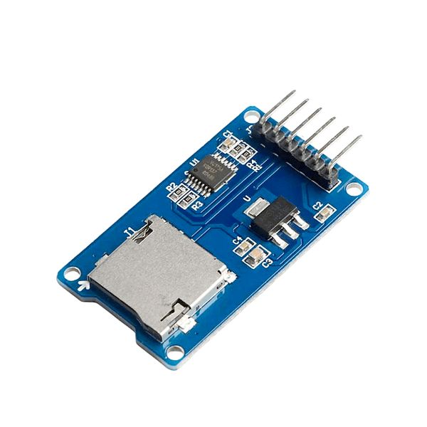 Micro SD Tarjeta SDHC (Tarjeta de alta velocidad) Mini TF Card Reader Adaptador de módulo SPI Interfaces con chip de convertidor de nivel para Arduin