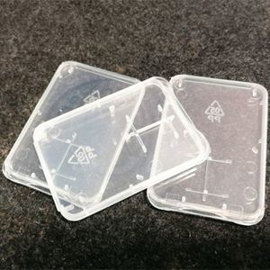 Boîte de Protection de carte mémoire Micro SD, champ de stockage en plastique Transparent Ultra fin, vente au détail