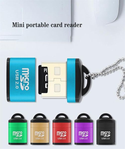 Micro SDTF Carte Reader USB 20 Mini Mobile Phone Memory Cards Readrs Adaptateur USB High Spee