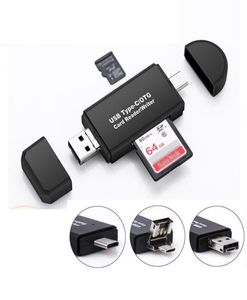 Micro SDTF Memory Card Reader 3in1 USB 20 Type C CardReader OTG -adapter voor PC LaptopsMart Telefoon Tablet XBJK21056963915