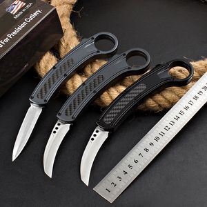 Micro tech Automatisch Karambits-mes Zinklegering ingelegd koolstofvezel patchhandvat Kamperen Buiten Zelfverdediging Tactische gevechtsmessen UT85 UT88 BM 3300 4600 3400