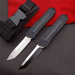 MICRO TECH Scarab OTF AUTO Knife 440C Blade, aluminio de aviación + manijas de grano de acero, cuchillos de bolsillo EDC para acampar al aire libre UT85 UT88 BM 3300 3400 4600