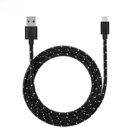 MICRO USB -kabel 0,5/1m Gegevenssynchronisatie USB -laderkabel voor Samsung Huawei Xiaomi HTC Android -telefoon Nylon gevlochten microUSB -kabels