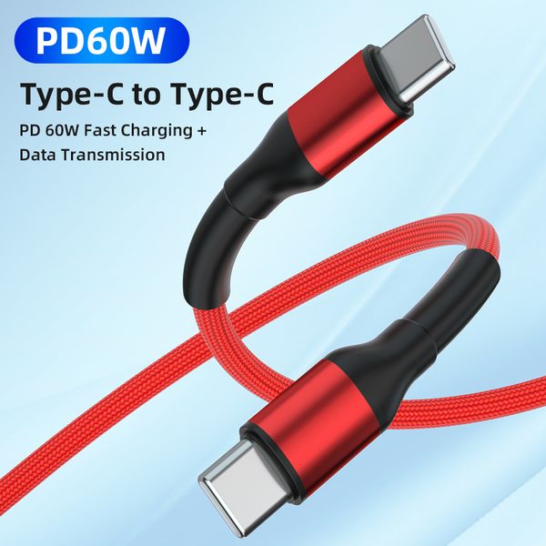 Cable Micro USB para iPhone, Samsung, Xiaomi, Redmi, OnePlus, Huawei, Vivo, Oppo, Moto, Sony, LG, Cable de cargador tipo C, PD 60W