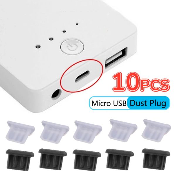 Micro USB Putk Plug pour Xiaomi Samsung Oppo Huawei Android Charging Port Unviersal Silicone Protector Cover Caps Iproof