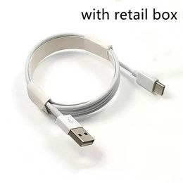 Hoogwaardige type C Micro USB snellaadkabels OD 3,0 mm 1m 3ft 2m 6ft USB -gegevens Synchronisatie Laderkabelsnoer voor Samsung smartphone met retailbox