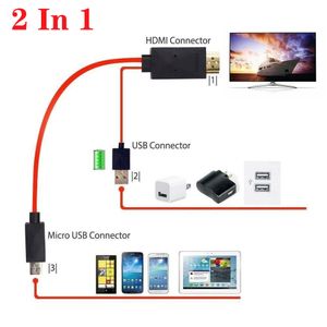 Cable adaptador micro USB a HDMI 1080P HDTV para Samsung Galaxy S5/S4/S3 NOTE3 2