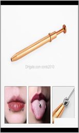 Microblading 4 tanden kralenhouder pick-up tool sieraden kraalgrijpgereedschap gouden legering hoge precisie body tattoo piercing tool 057589937