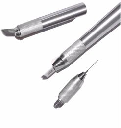 Stylo Microblading pour machine de maquillage permanent Stylo à sourcils manuel Kit de tatouage de maquillage 3 en 1 pc 6195388