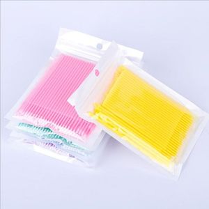 Microbrosses pour Extension de cils, brosse de maquillage, écouvillon, applicateurs individuels jetables, brosses à Mascara