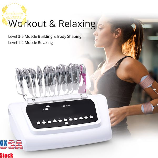 Microcorriente para dar forma al cuerpo, reafirmante de la piel, electroestimulación, equipo de belleza, máquina de Spa adelgazante de tono