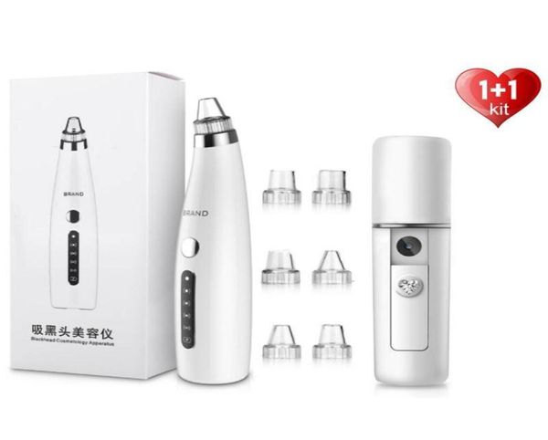 Microdermabrasión Remover Blackhead Facinada Vacú aspirador Cleaner Suction Acner Desmontaje Pimple herramienta mini vaporizador facial nano 21032804247