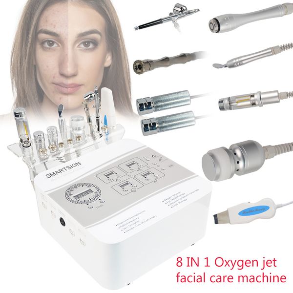 Microdermabrasion visage Peel propre soins de la peau nettoyage du visage Machine à Jet d'oxygène pour un usage domestique