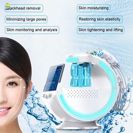 Microdermabrasie gezichtsmachine met galvanische en ultrasone waterschil gezicht schoonheidsapparatuur