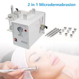 Microdermabrasiemachine voor thuisgebruik 2 in 1 gezicht reinigende huid peeling anti-aging diamantdermabrasie