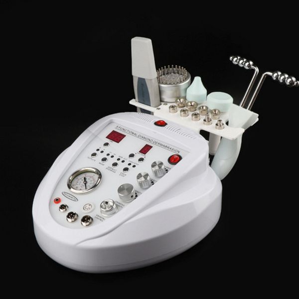 Máquina de microdermoabrasión Cuidado de la piel Limpieza facial profunda Orinar con diamante 5 en 1 Dermoabrasión Depurador ultrasónico de la piel Dispositivo de belleza con microcorriente biológica de fotones