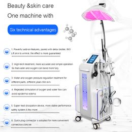 Microdermabrasion Multifonction Ultrasons Électrique Nettoyage Du Visage Oxgen Facial Machine 7 Couleur Led Lumière Thérapie Machine