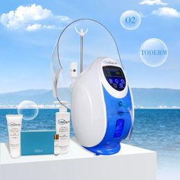 Microdermabrasión O2Toderm Máquina de oxígeno Cuidado de la piel Marca de domo facial Oxigen Oxígeno Acné MD de tratamiento MD