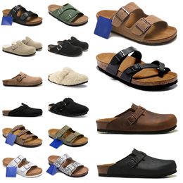 Birkinstocks Microfibre Birkin stock Bostons Arizonas Plate-forme Mocassins sabots Shearling Fur Slides Hommes Femmes Tongs Liège Plat Burkin Stocks Chaussures Casual