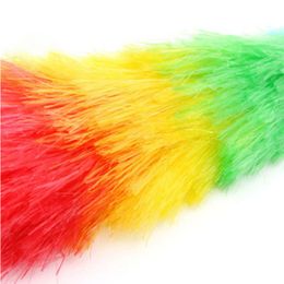 Plumero de microfibra Multicolor antiestático con mango largo, cepillo de plumas, limpiador de coche, herramientas de limpieza del hogar