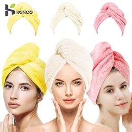 Gorro de microfibra para secar el cabello para niña, toalla de secado rápido para el cabello para mujer, turbante de absorción, gorro para secar el cabello, herramienta de baño para el hogar