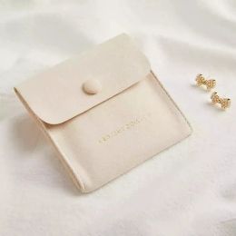 Sacs d'enveloppe de poche de bijoux en microfibre et réglage de l'emballage 500pcs pour le bracelet de boucle d'oreille à anne