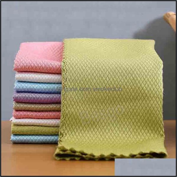 Microfibre Cuisine Chiffon Propre Vaisselle Chiffons De Nettoyage Absorption D'eau Anti-Graisse Torchon Maison Lavage Serviettes Bh5985 Tyj Drop Delivery