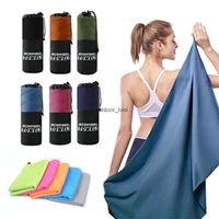 Serviettes en microfibre pour sport séchage rapide super absorbant Camping Randonnée serviette ultra serviette de yoga de yoga de gymnase léger et léger