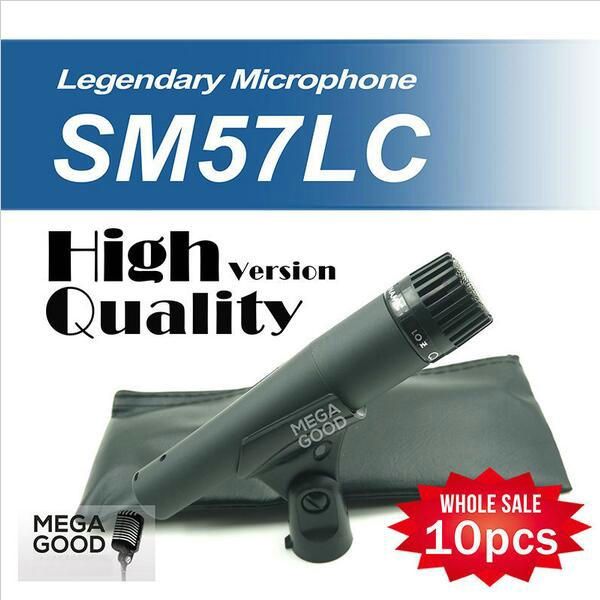 microfono 10 unids/lote Versión de alta calidad SM 57 57LC sm 57 SM57LC Micrófono dinámico de mano Karaoke con cable Microfone Mike Mic mikrafon gratis