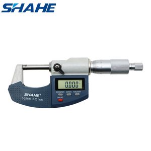Micromètres SHAHE Micromètre numérique 0,001 mm 0-25 mm Micromètre extérieur électronique avec ligne d'échelle Outil de mesure de jauge de micromètre 230807