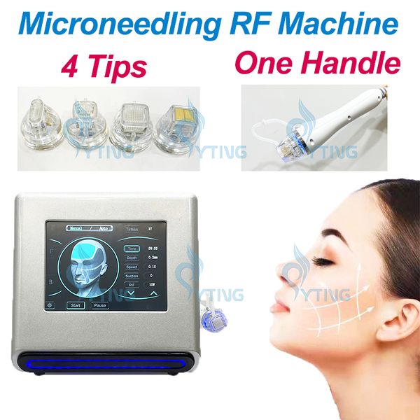 Máquina de RF fraccional de microagujas, equipo de microagujas, eliminación de arrugas, estiramiento facial, apriete, reducción de poros, antiestrías