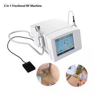 Microneedle Fractional Rf Serrage de la peau Machine de beauté Enlèvement professionnel des cicatrices Traitement facial 2 en 1 Micro aiguilles Équipement de radiofréquence Marteau froid