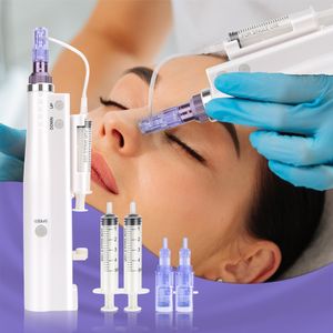 Microneedle Pen Derma Pen LED 5 Vitesse Auto Microneedling MTS Mésothérapie Soins de la Peau Dermapen Micro Cartouche