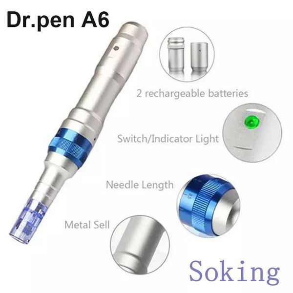 Microneedles Dermapen sans fil Derma Pen accessoires pièces Dr Pen Ultima A6 nouveau professionnel indolore élimination des cicatrices d'acné longueur réglable