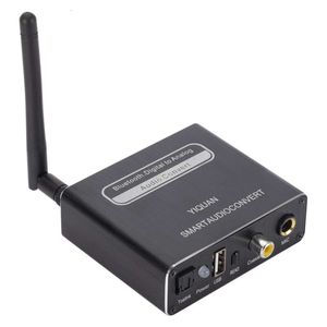 Microfoon digitale analoge vezelcoaxiaal tot 3,5 audiocecodering USB 5.0 Bluetooth -ontvanger met afstandsbediening