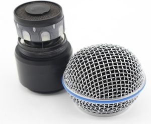 Calandre microphone avec capsule Balle de remplacement de la tête de tête pour SLX PGX Système sans fil Beta58 Transmetteur portable8886243