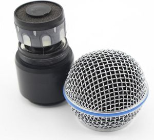 Grille de Microphone avec Capsule de remplacement, maille à tête sphérique pour système sans fil SLX PGX BETA58, transmetteur portable 4665553