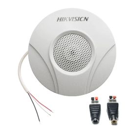 Microfoon Originele HikVisiom DS2FP2020A Hifi Microfoon MIC Audio -pick -up voor CCTV Camera HikVision DVR MIC Audio RCA -plug + DC -plug