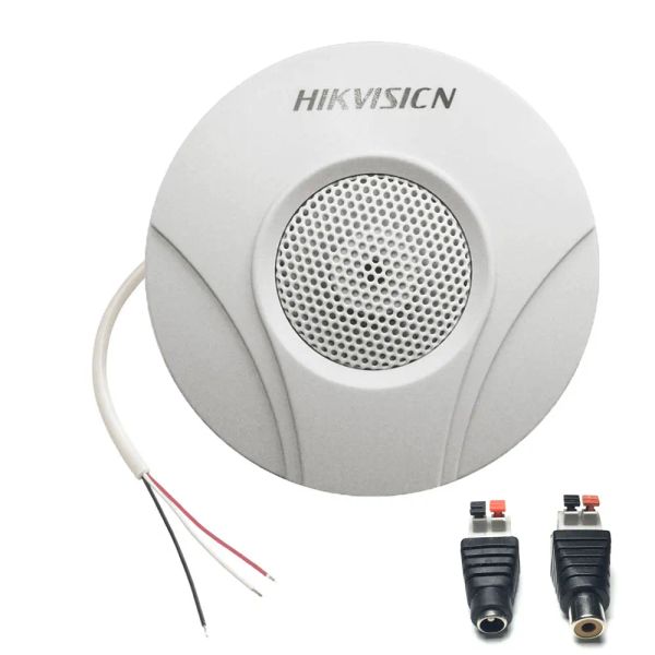 Micrófono Hikvisiom original DS2FP2020A HIFI Micrófono Mic Mic Pickup para CCTV HikVision DVR Mic Audio RCA Plug + DC Plug