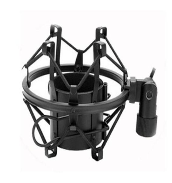 Soporte de choque para micrófono con tornillos Soporte universal para clip de micrófono con carga soportable de 3 kg Soporte para grabación de sonido en estudio de radio ZJY9279951