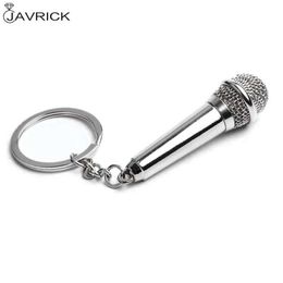 Microphone chanteur rappeur mélomane Rock N Roll BFF meilleurs amis sac pendentif à breloque porte-clés musique bijoux cadeaux G1019