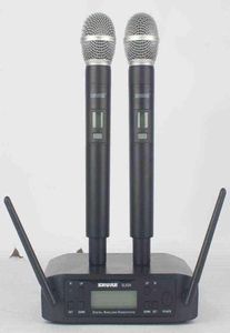 Microfoon Draadloos GLXD4 Professioneel systeem UHF-microfoon Automatische frequentie 60M Feestpodium Kerk Dubbele handmicrofoons W2203146923578