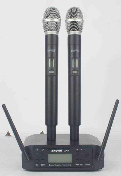 Microphone Sans fil GLXD4 système professionnel micro UHF fréquence automatique 60M fête scène église double microphones à main W2203146923578