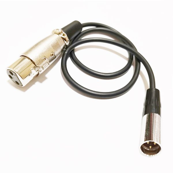 Microphone XLR 3 broches femelle vers Mini-XLR 3 broches mâle Audio MIC câble de connecteur d'extension environ 0,5 M/1 pièces