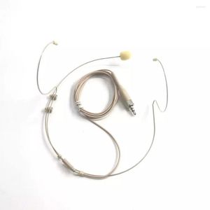 Microfoons 1 stuk professionele stereo headset cardioïde condensor microfoon voor draadloze bodypack -zender 3,5 mm 3,35 mm loc