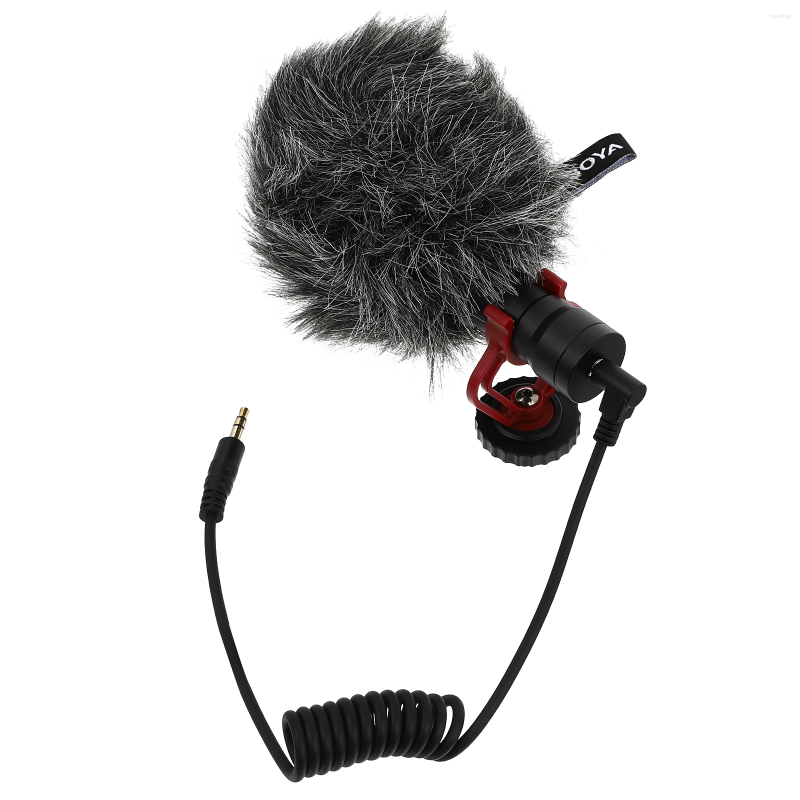 Mikrofoner 1 Set 6st Windproect SLR Camera Pography Microphone (svart)