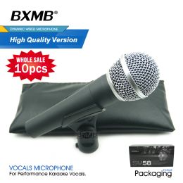 Microphones 10pcs / lots de haute qualité SM58LC Professionnel Dynamique Microphone Microphone Mic 58LC pour la performance Vocals Live Stage Karaoke