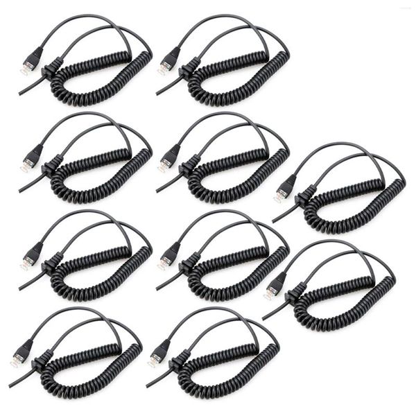 Microphones 10X Câble de remplacement pour microphone Yaesu Vertex MH-67A8J