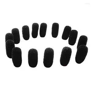 Microfoons 15 PCS MINI FOAM WINDSCREEN RAAPEL HEAPSET MICROPHONE SPONGE COVER SHIELD BESCHERMING VOOR LAVALIER en MIC